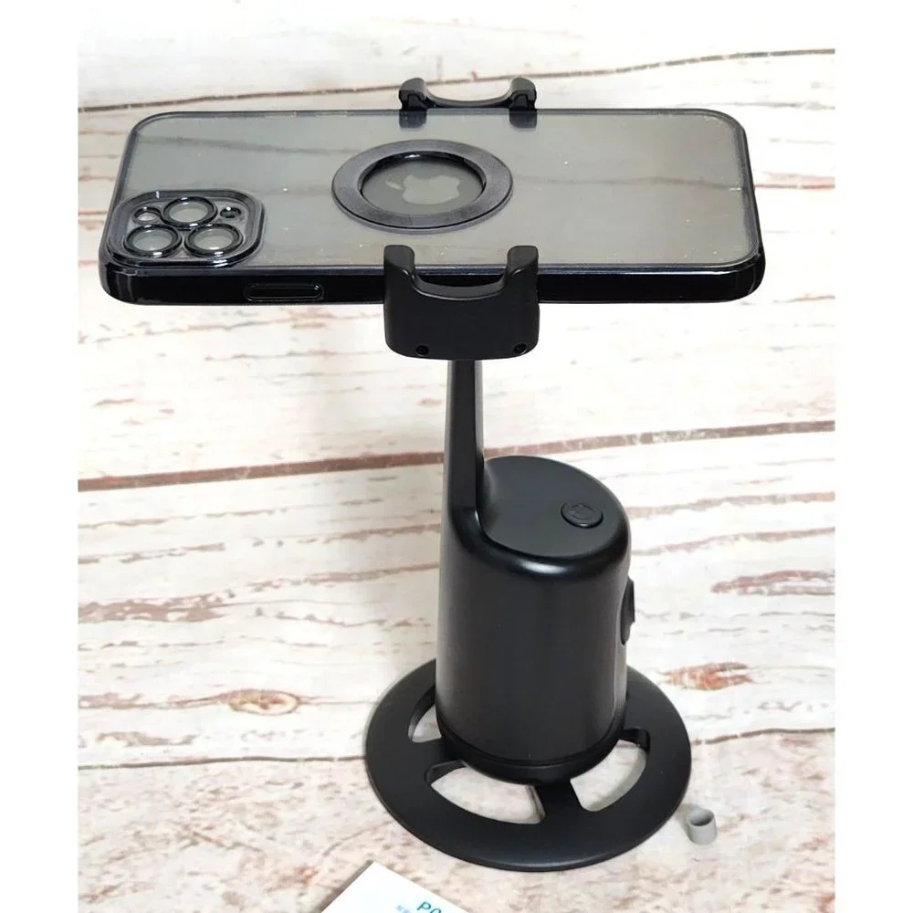 Universal Magic Snapshot: 360° Auto Face Tracking Selfie Tripod - ABS Black, No
